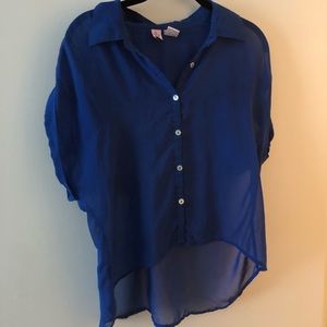 Royal blue blouse